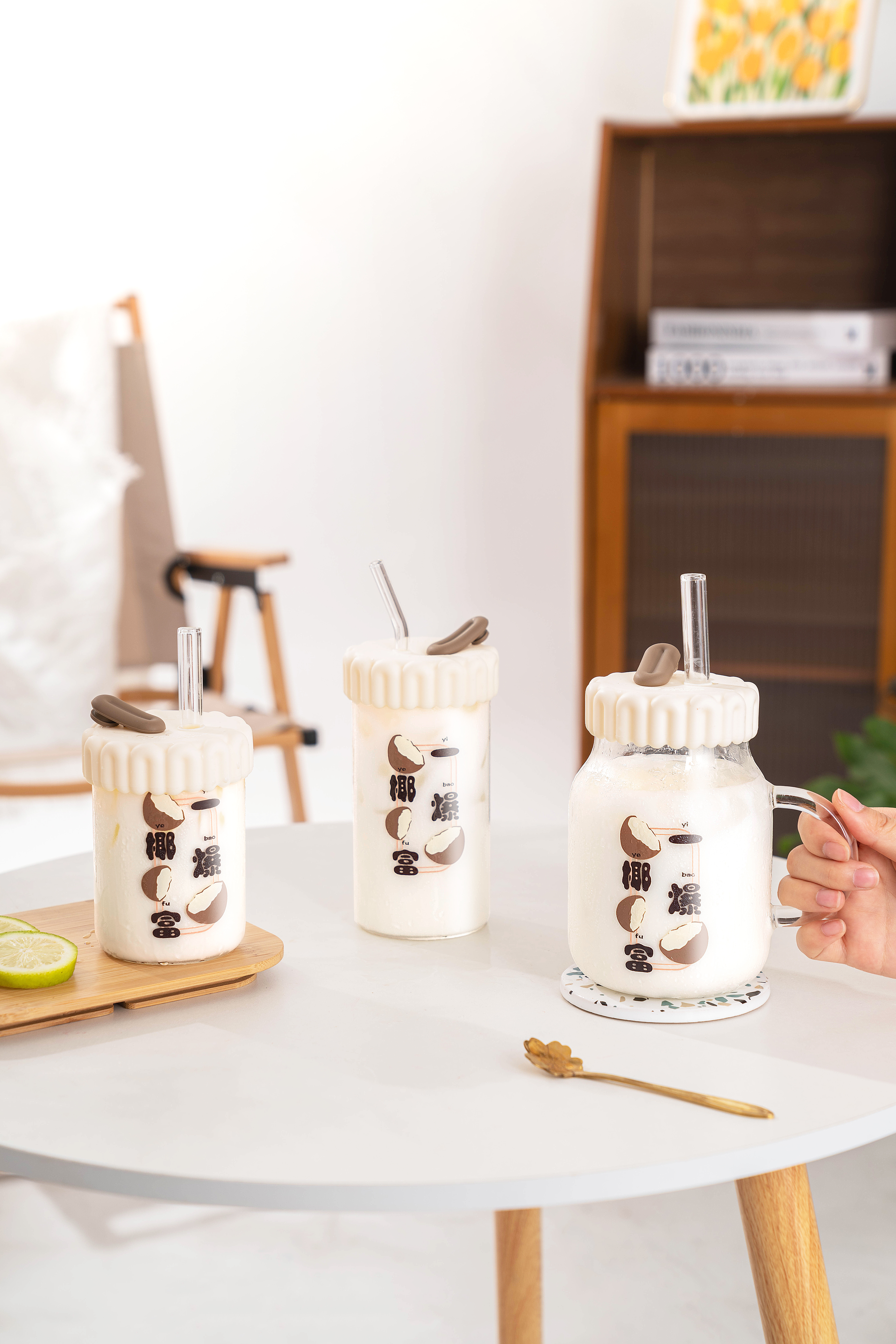 Cup design，flower receptacle，Silicone glass，lovely，healthy，Ins wind，Minimalist design ，