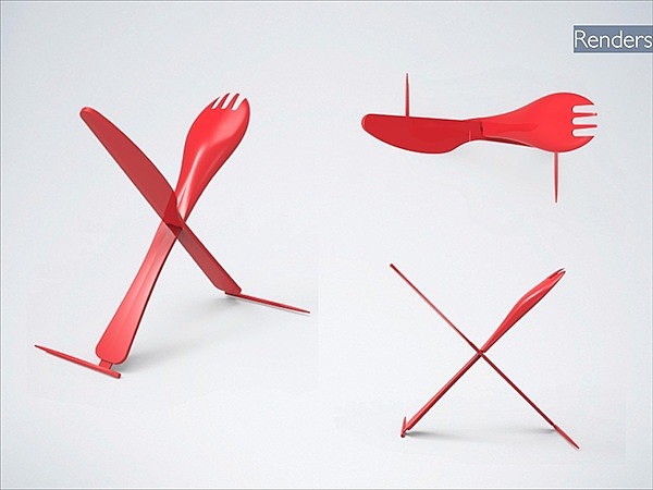 tableware，picnic，knife，fork，disposable，