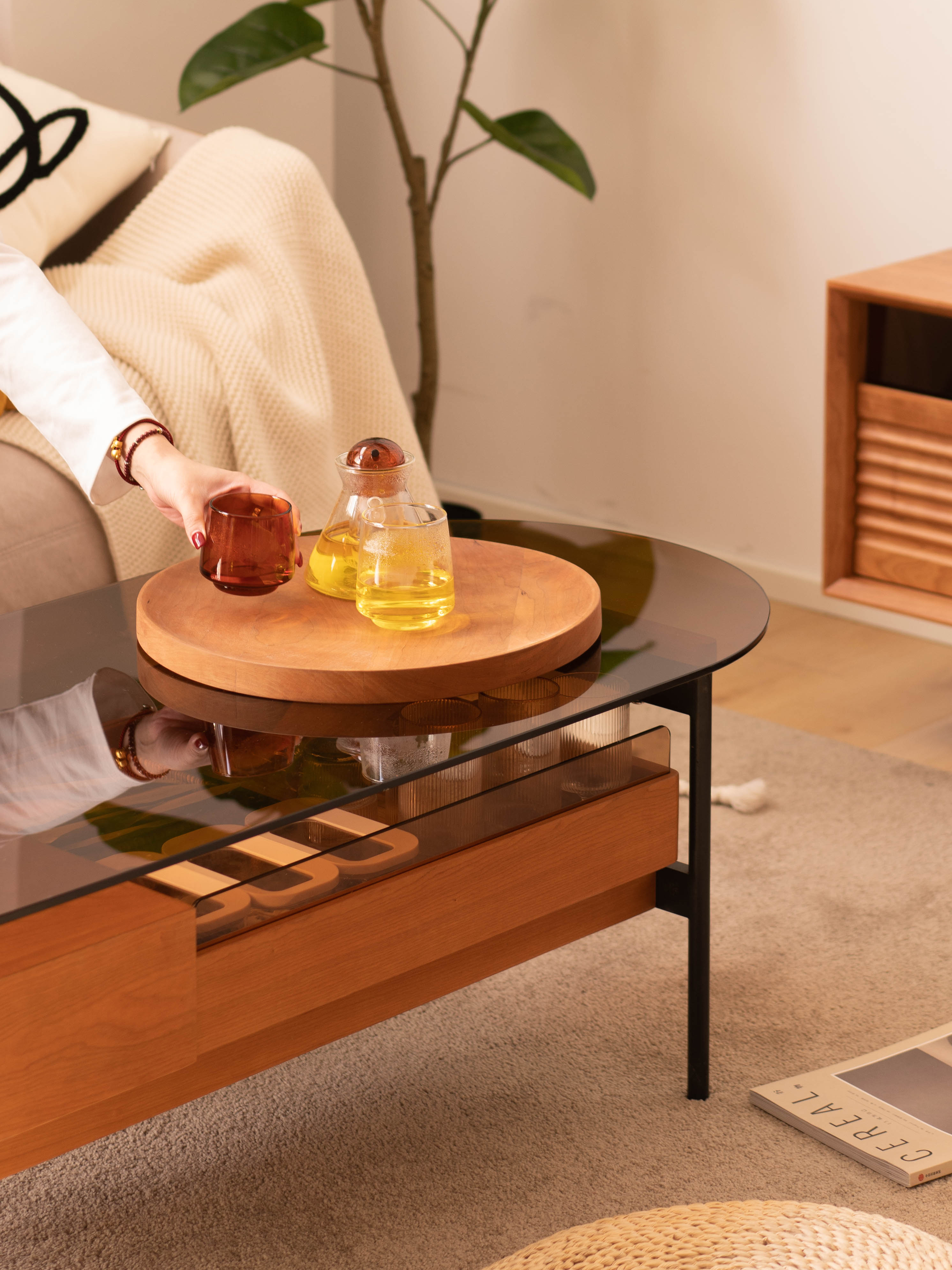 Solid wood furniture，furniture design ，product design，tea table，