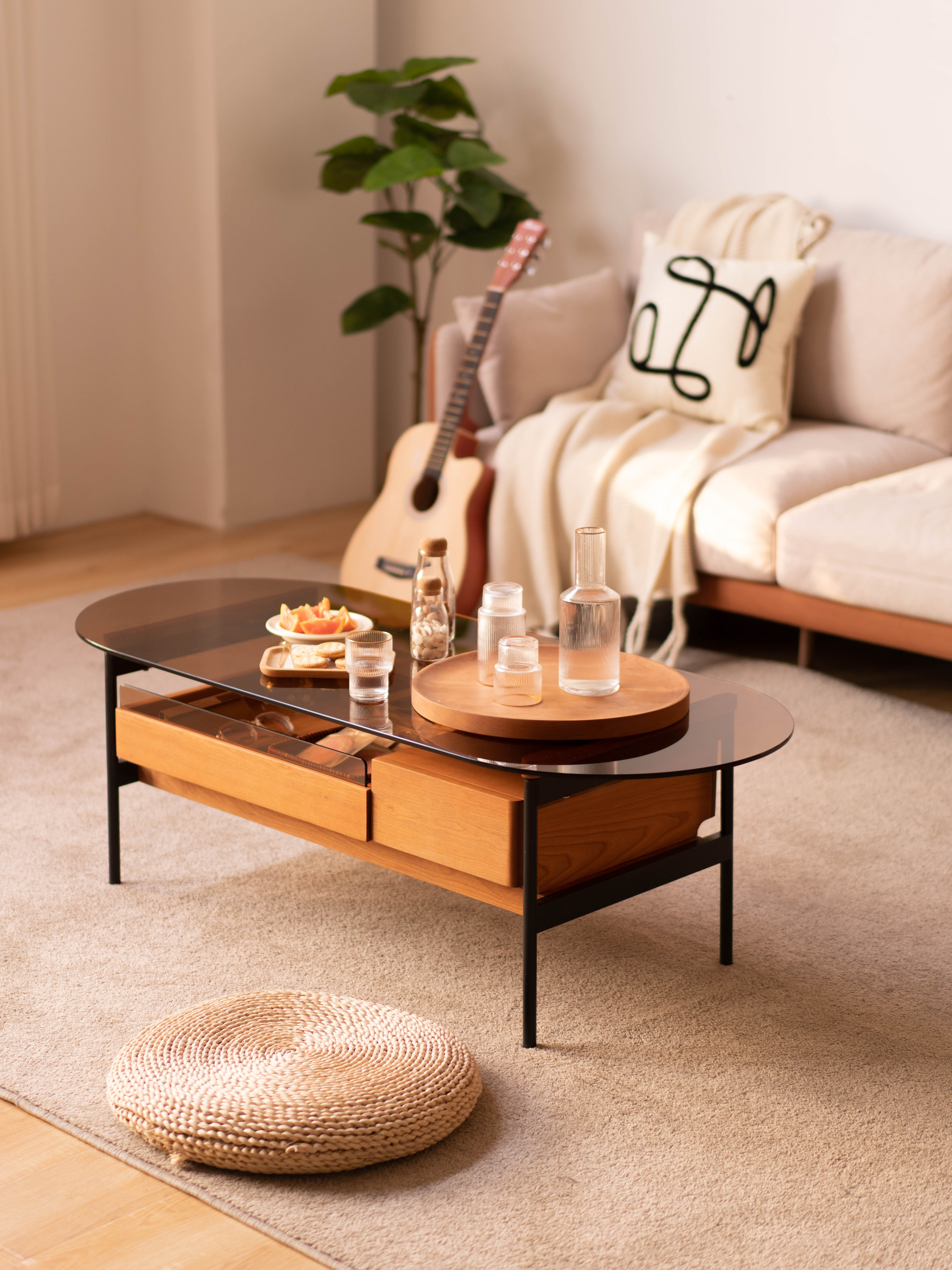 Solid wood furniture，furniture design ，product design，tea table，