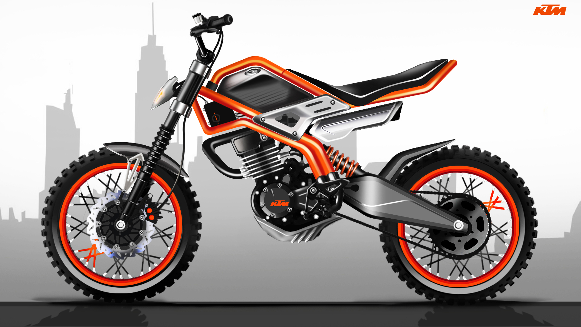 ktm，motorcycle，Hand drawn，design sketch，India，