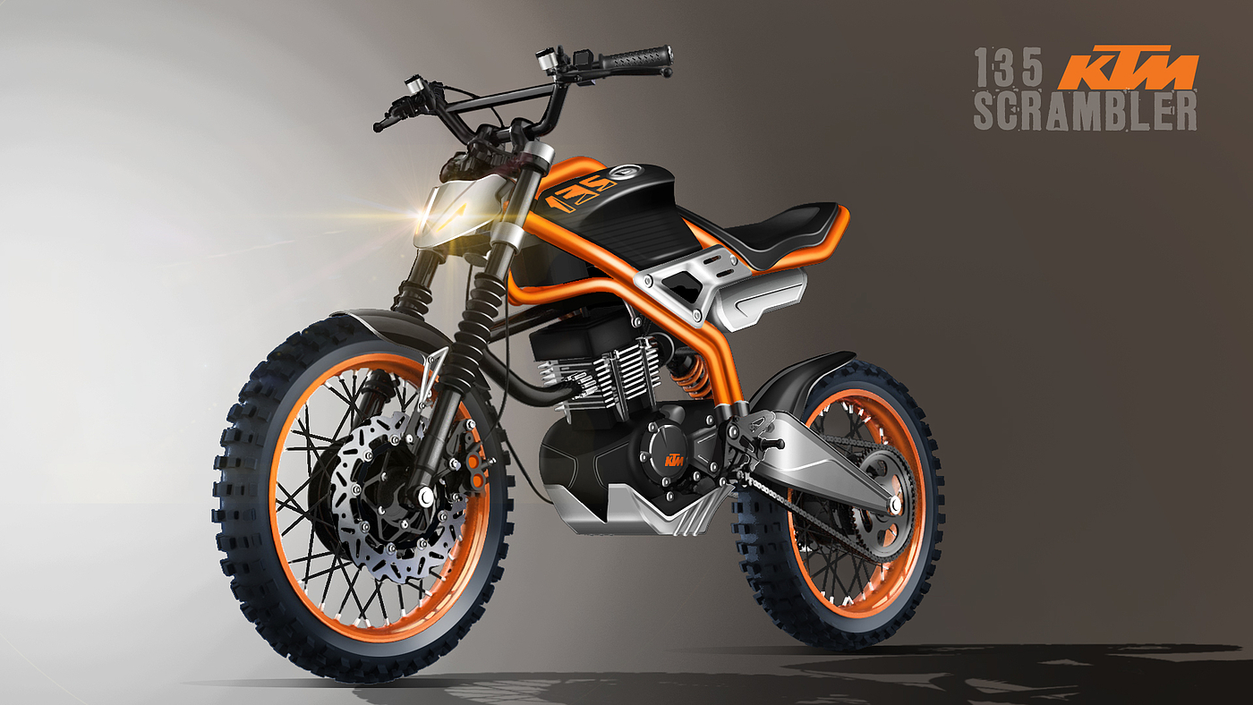 ktm，motorcycle，Hand drawn，design sketch，India，