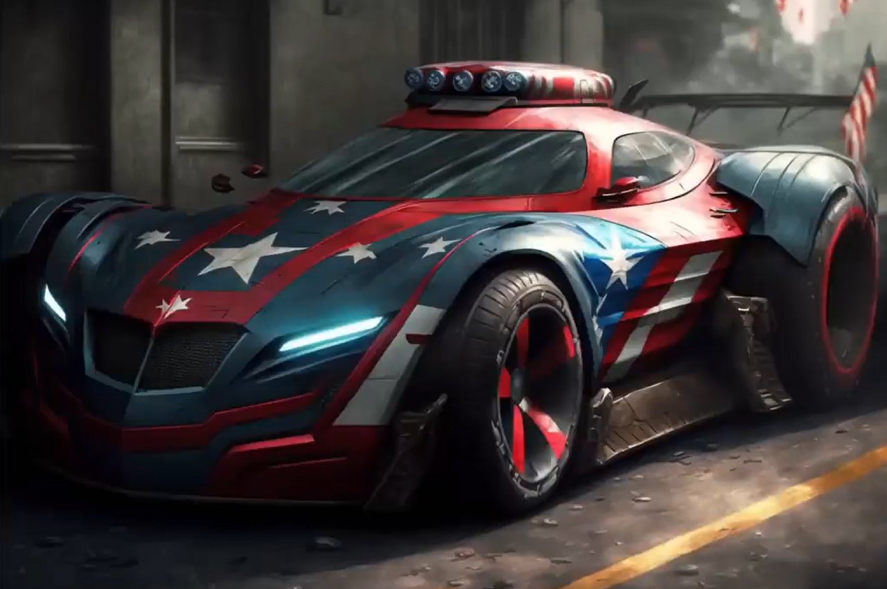 Marvel，AI generation，artificial intelligence，automobile，conceptual design，science fiction，