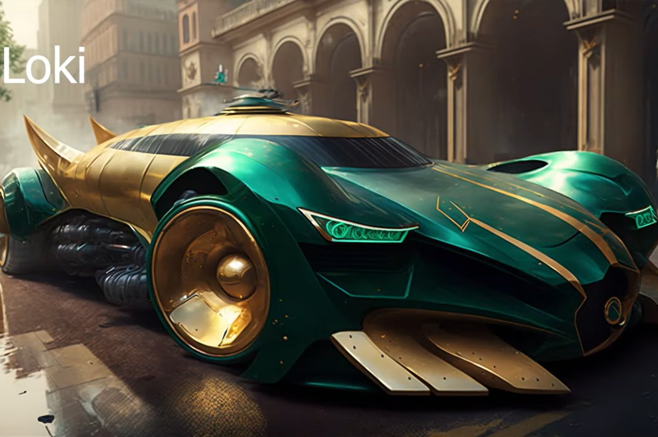 artificial intelligence，AI generation，conceptual design，science fiction，Marvel，automobile，