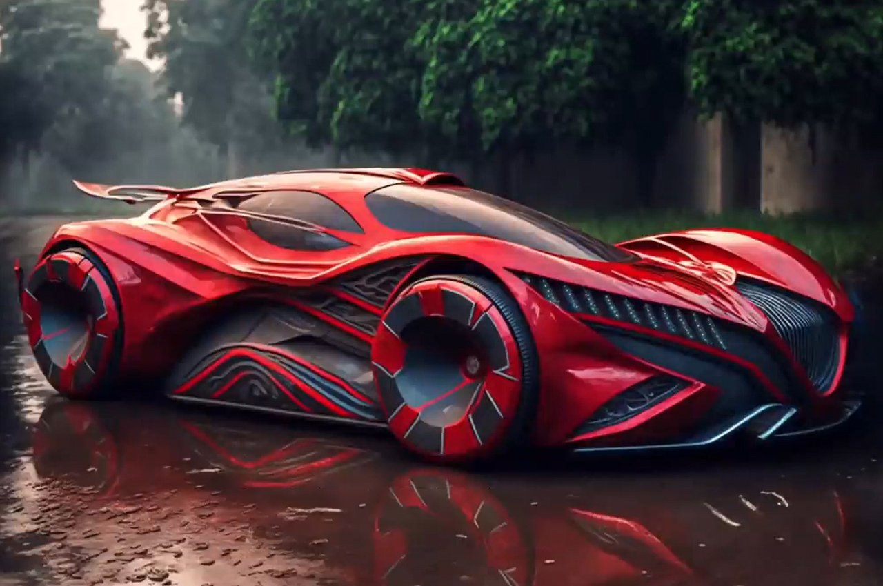 artificial intelligence，AI generation，conceptual design，science fiction，Marvel，automobile，