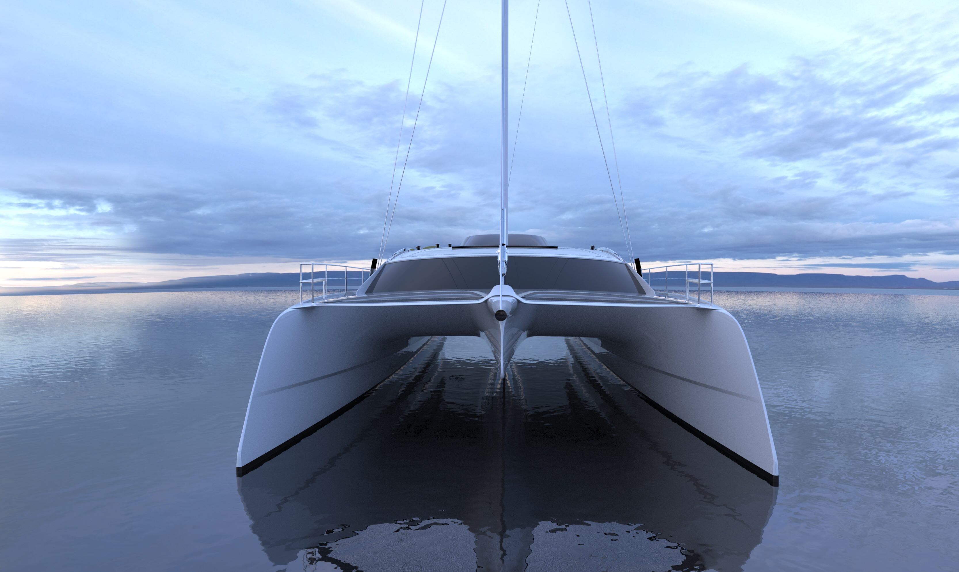 vehicle，catamaran，Model，Render，