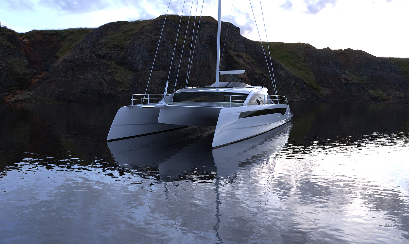 vehicle，catamaran，Model，Render，