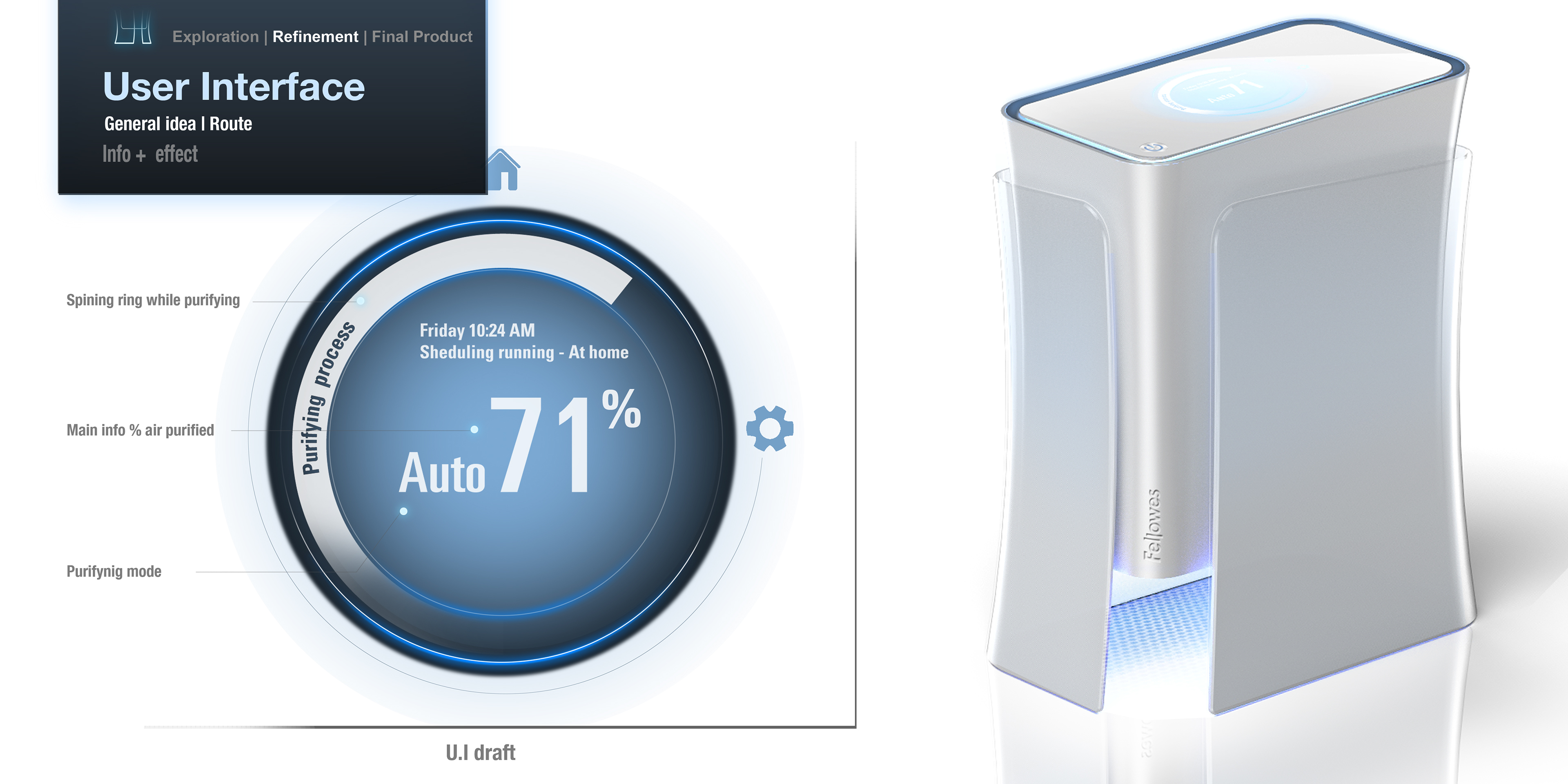 air cleaner，Interaction design，Hand drawn，design sketch，