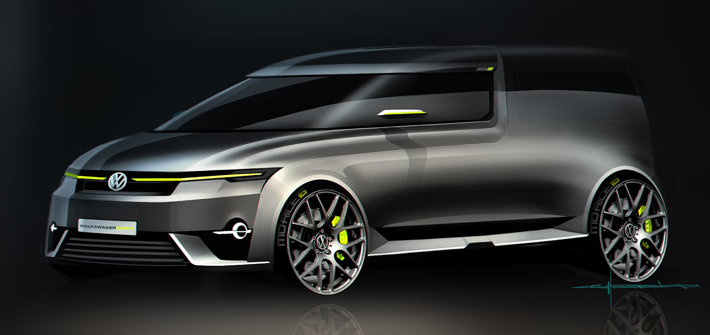 Hand drawn car，suv，Computer rendering，Digital art，