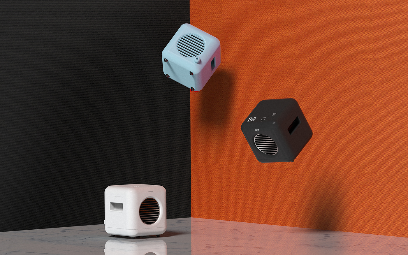 Home appliance design，Metal，air cleaner，fillet，