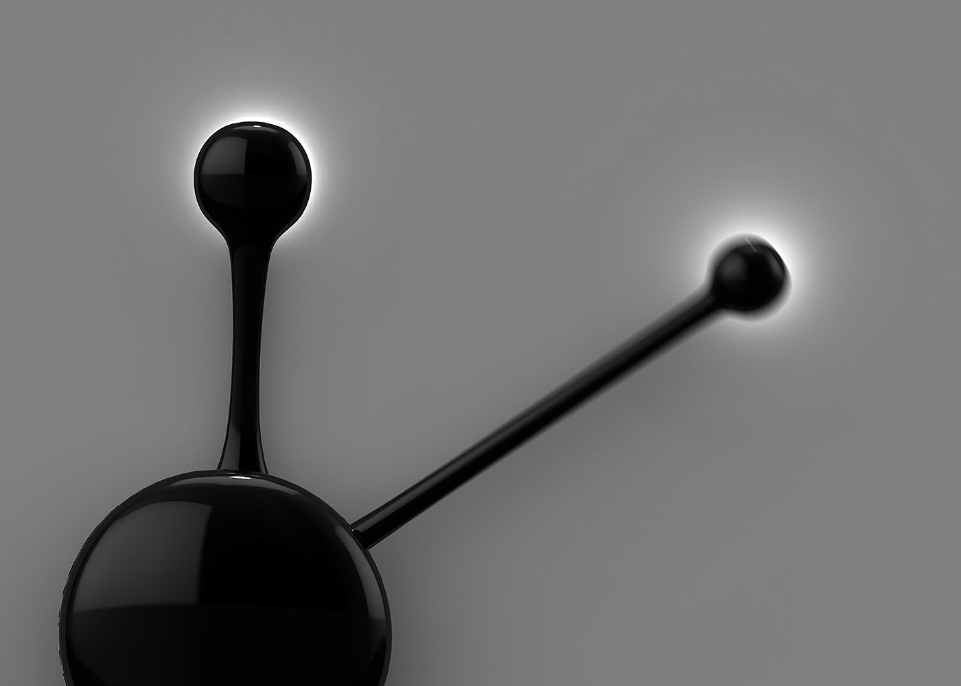 PENDULUM，luminescence，black，Wall clock，