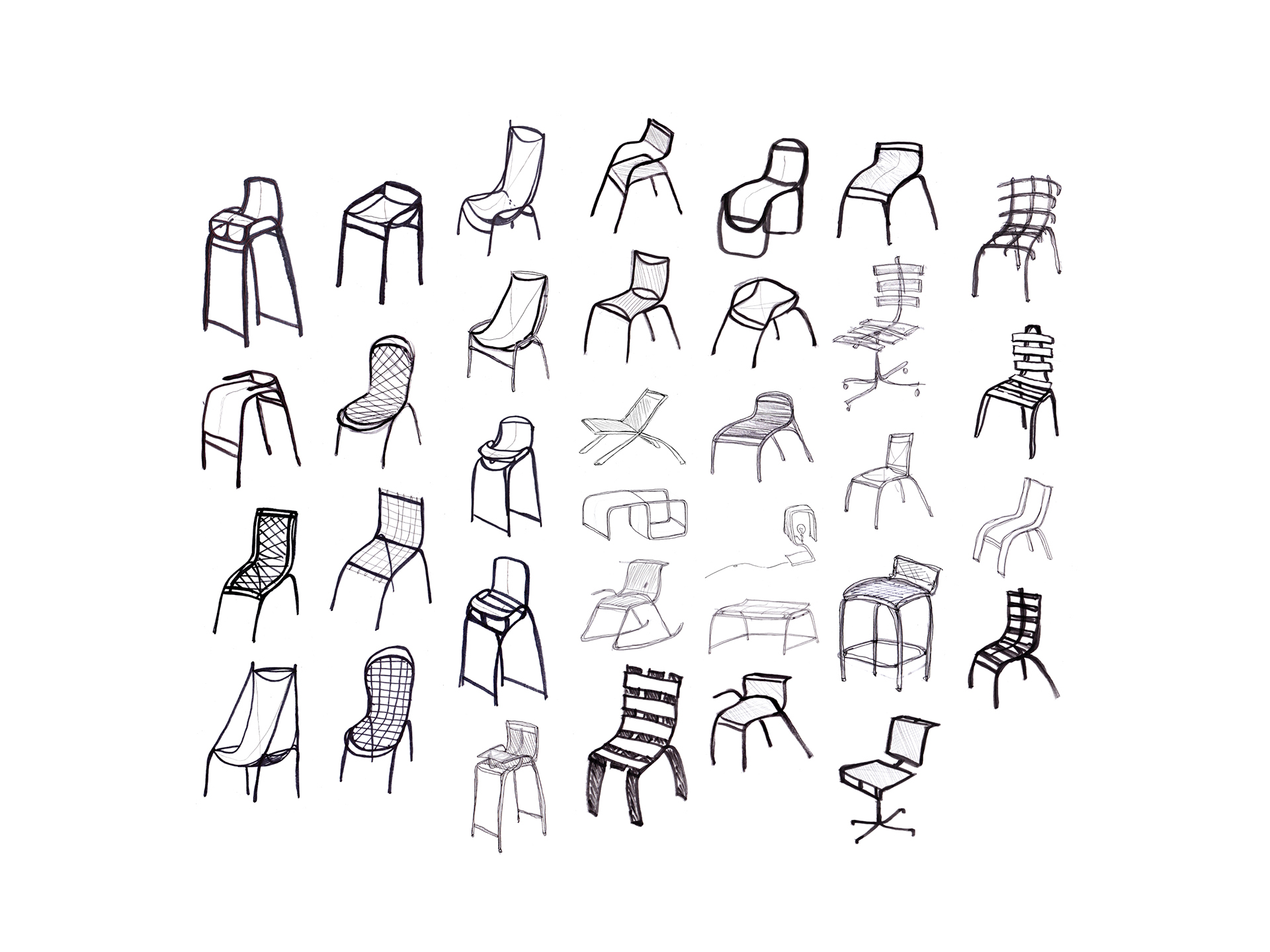 chair，woodiness，product design，sketch，