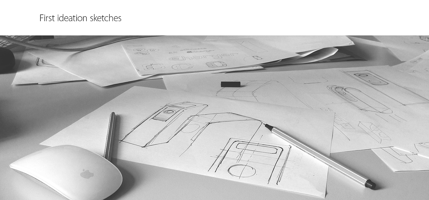 white，sketch，product design，Charging pile，