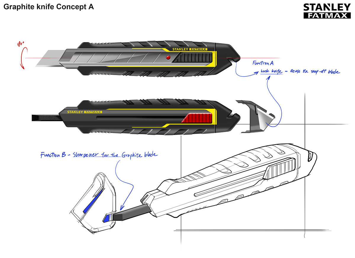 industrial design，product design，tool，knife，sketch，cutting，
