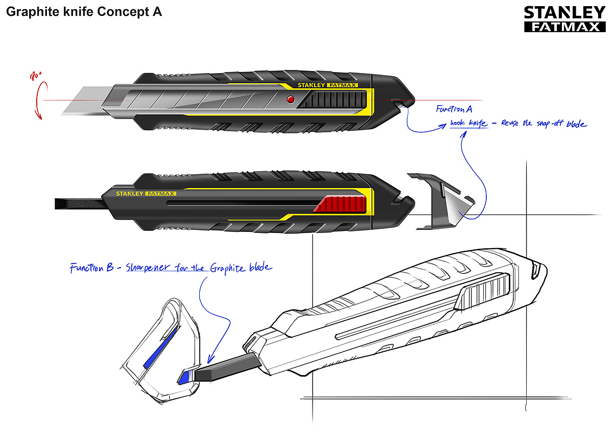 industrial design，product design，tool，knife，sketch，cutting，
