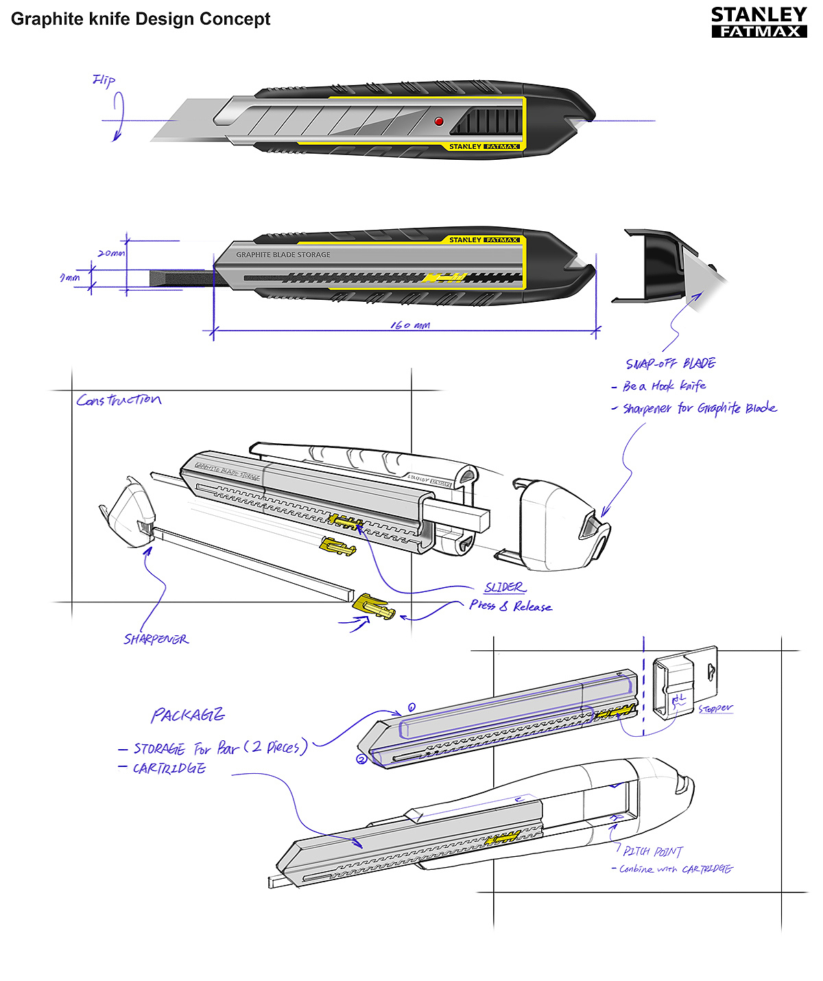 industrial design，product design，tool，knife，sketch，cutting，