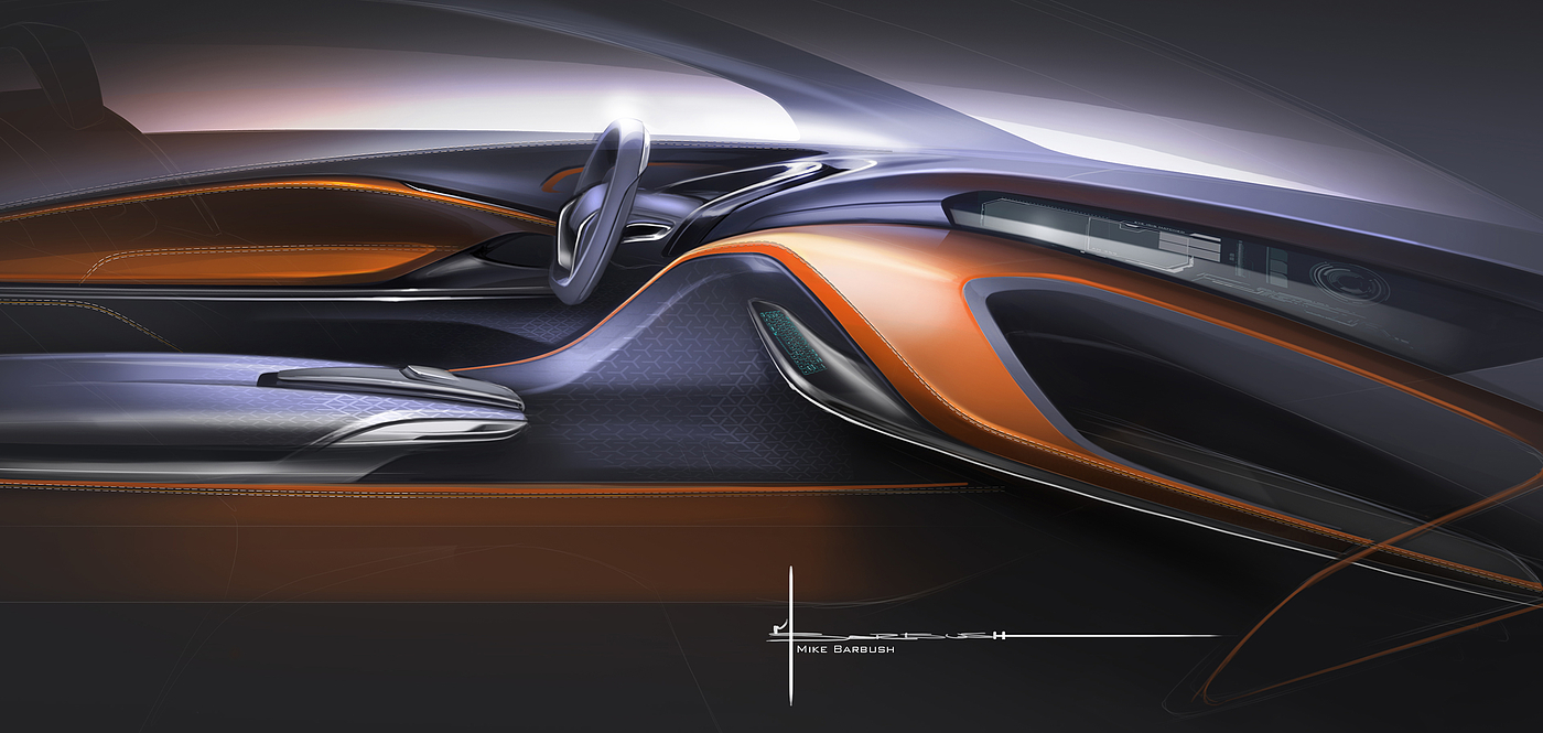 Automotive Interior Sketches - 普象网