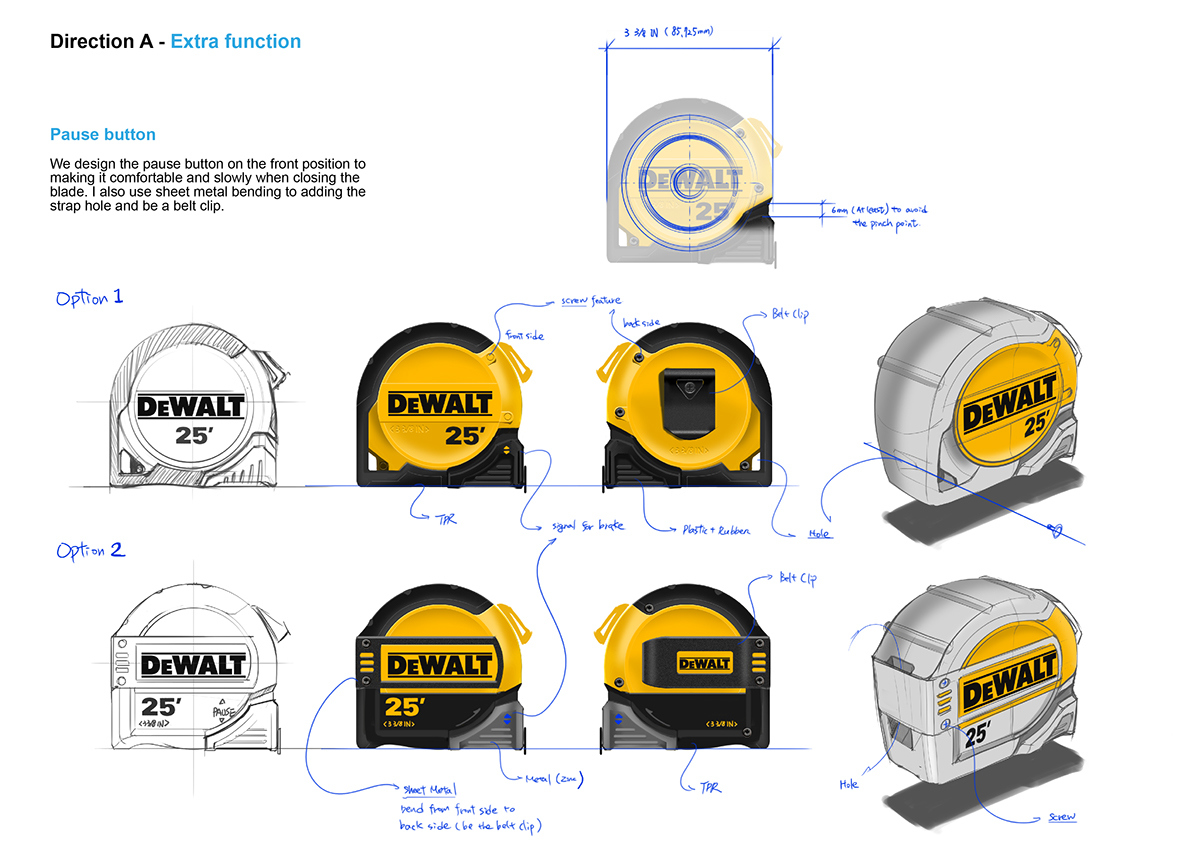 industrial design，product design，tool，hold，Tape measure，measure，