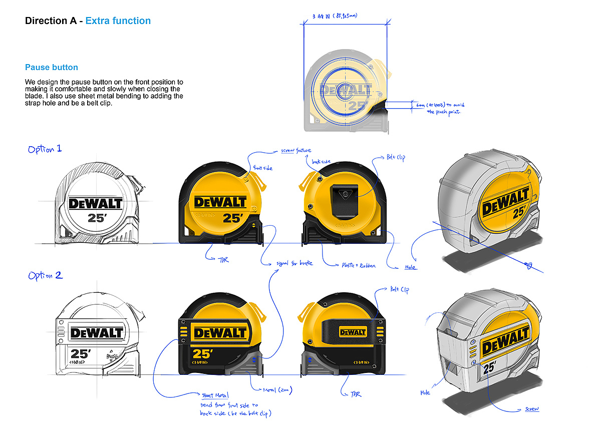 industrial design，product design，tool，hold，Tape measure，measure，