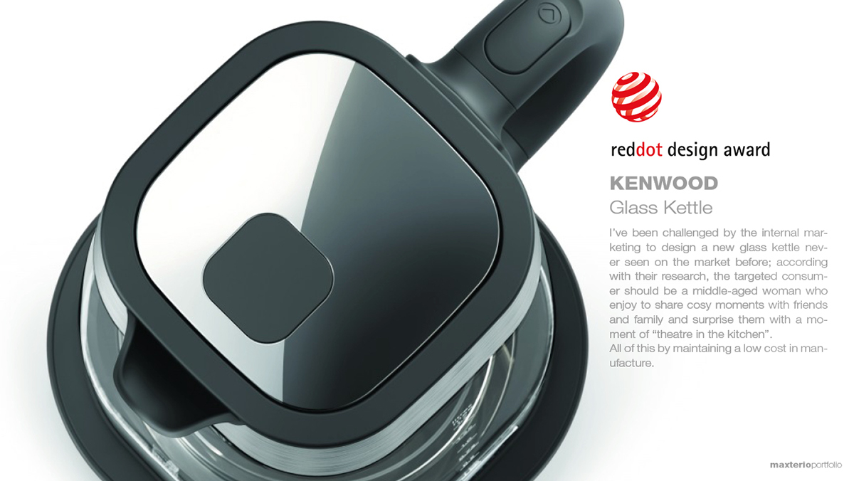 kenwood，kettle，product design，industrial design，Red dot award，