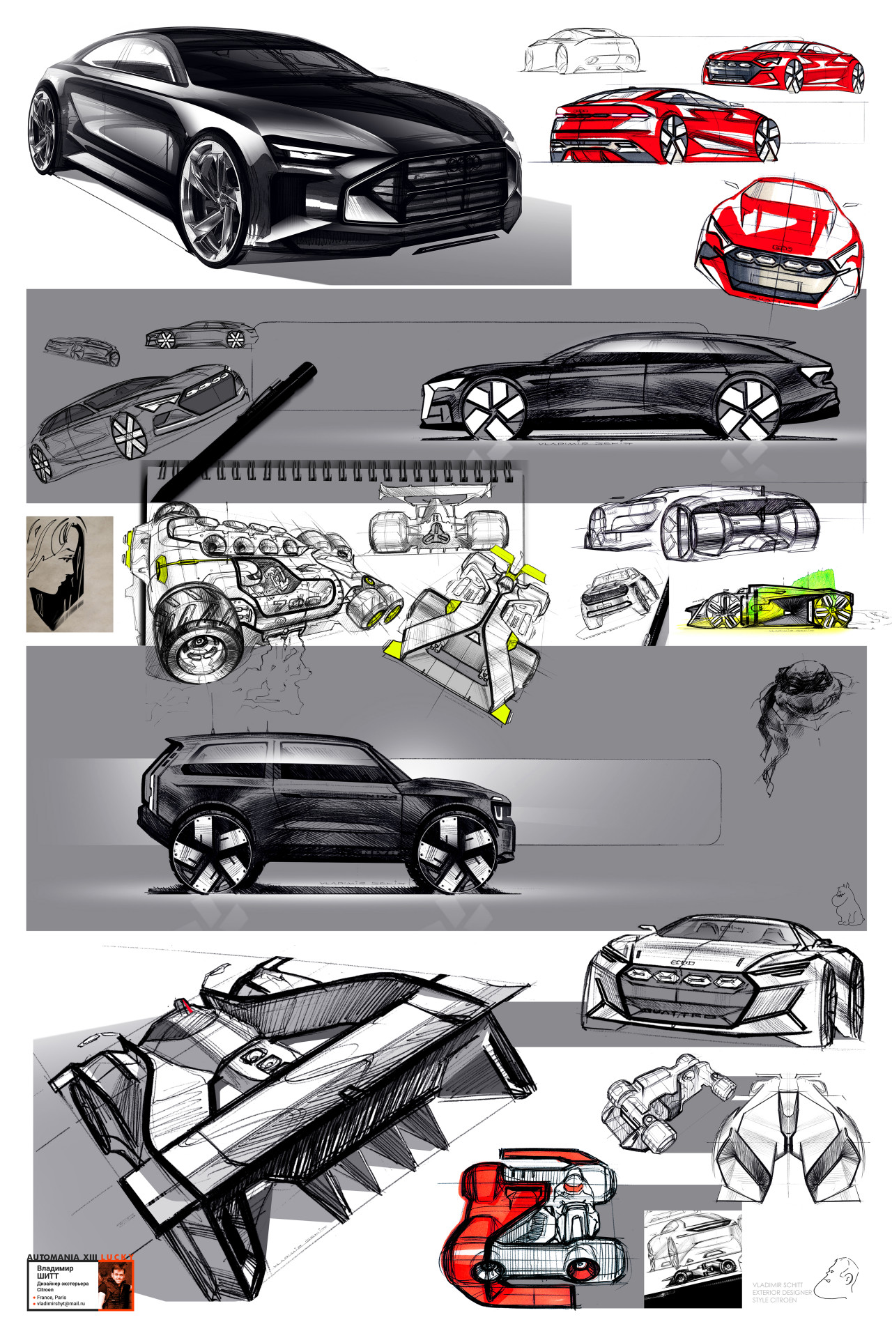 Hand drawn products，modeling，Digital art，