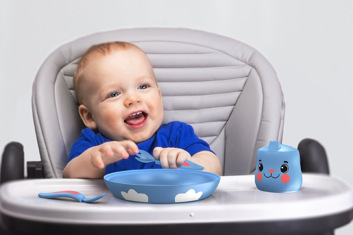 Baby Care，tableware，Can be assembled，BUNNY，