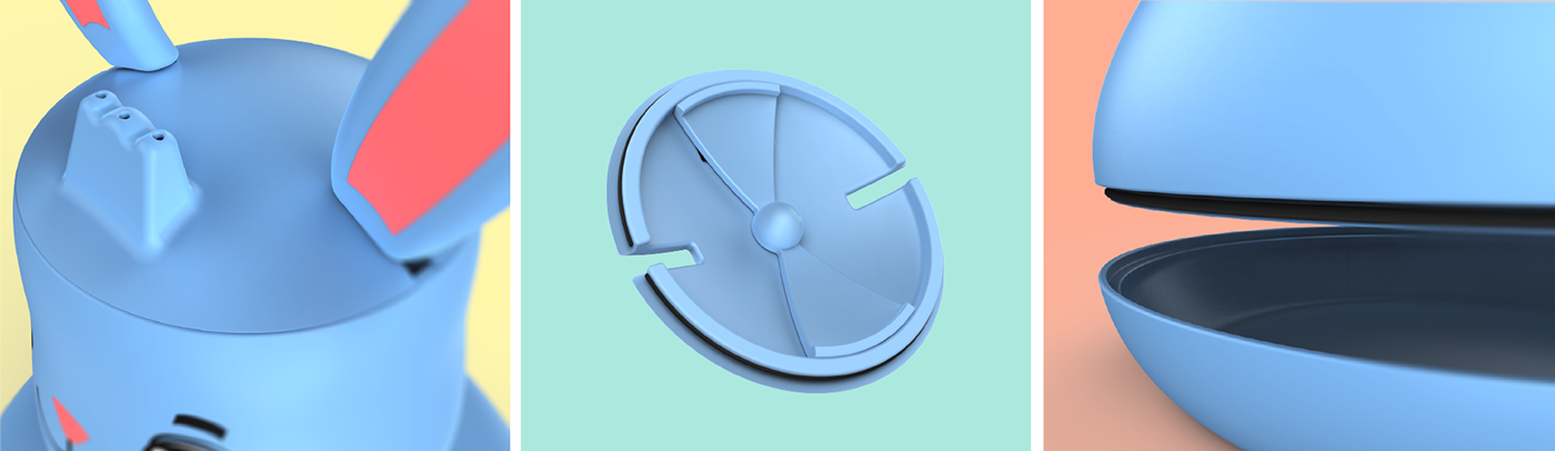 Baby Care，tableware，Can be assembled，BUNNY，