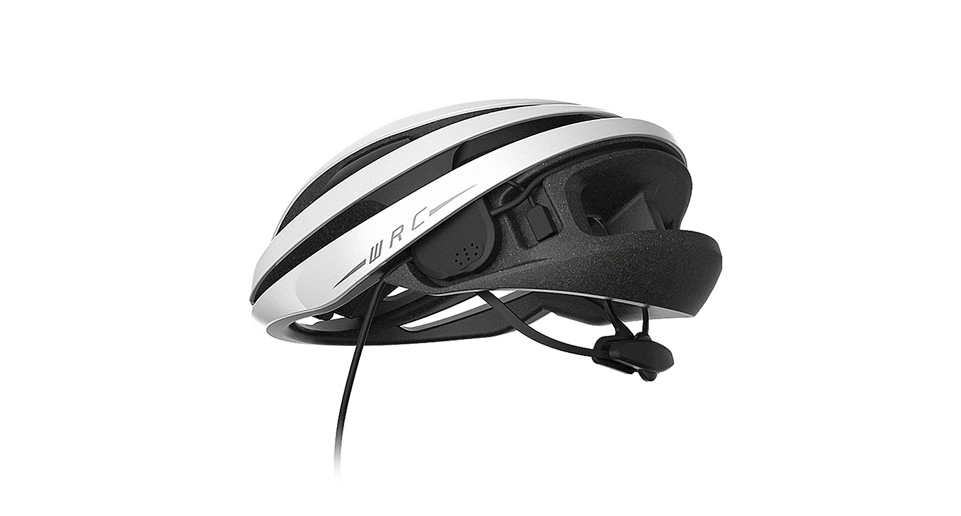 Bicycle helmet，white，intelligence，product design，