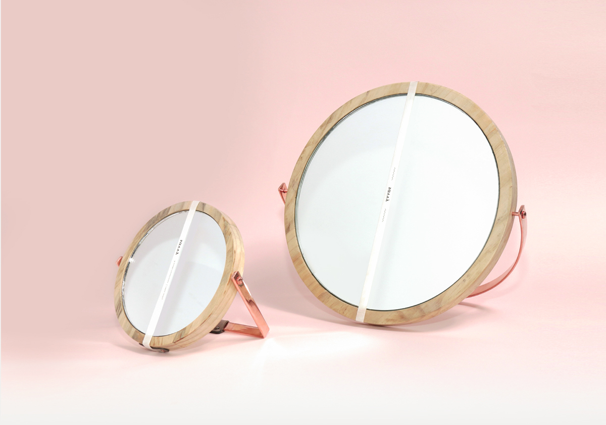 Savvy，second-hand，mirror，Tray，wood，