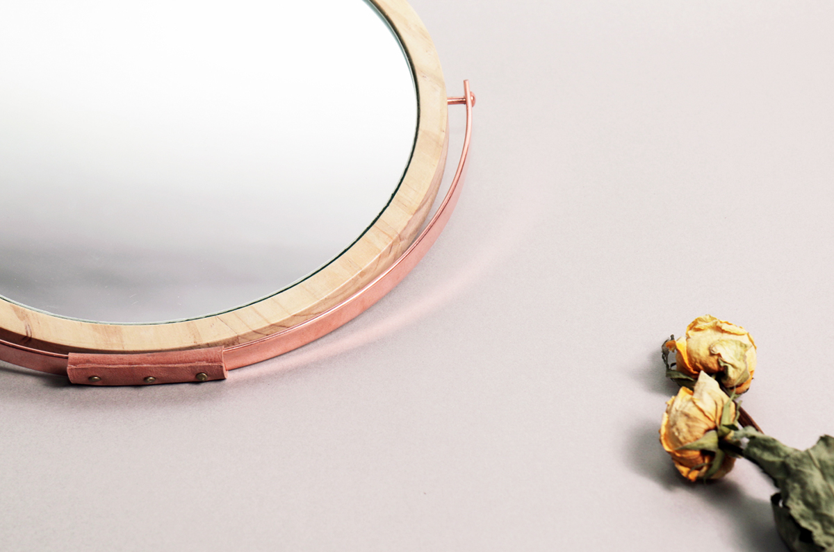 Savvy，second-hand，mirror，Tray，wood，