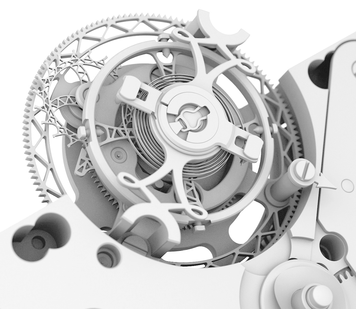 Wrist watch，silver gray，L. Leroy，extravagant，