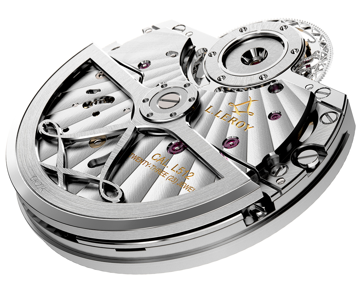 Wrist watch，silver gray，L. Leroy，extravagant，