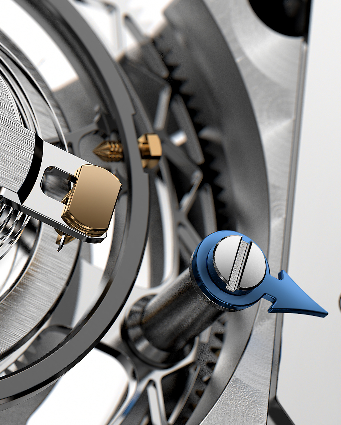 Wrist watch，silver gray，L. Leroy，extravagant，