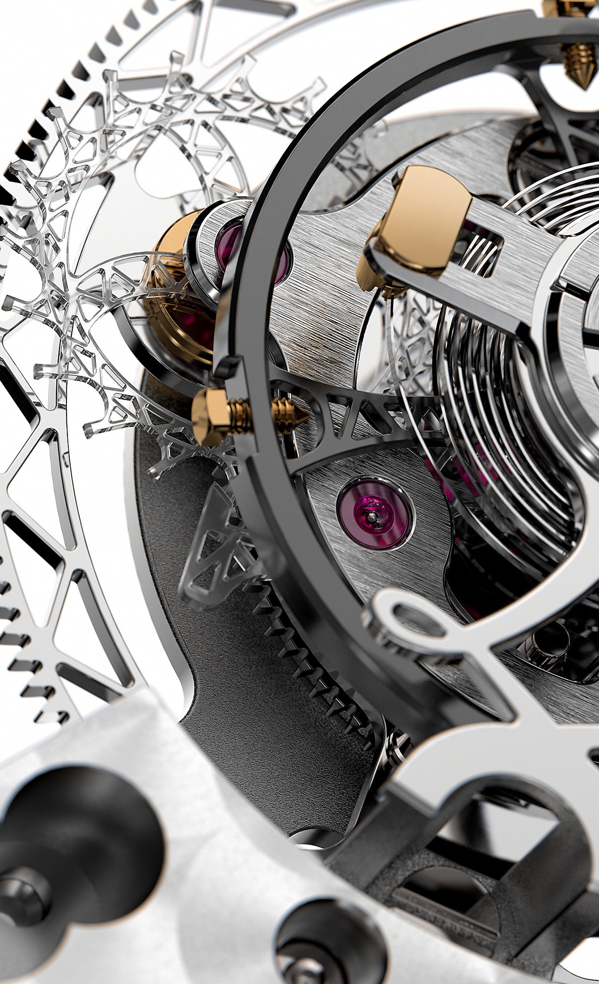 Wrist watch，silver gray，L. Leroy，extravagant，