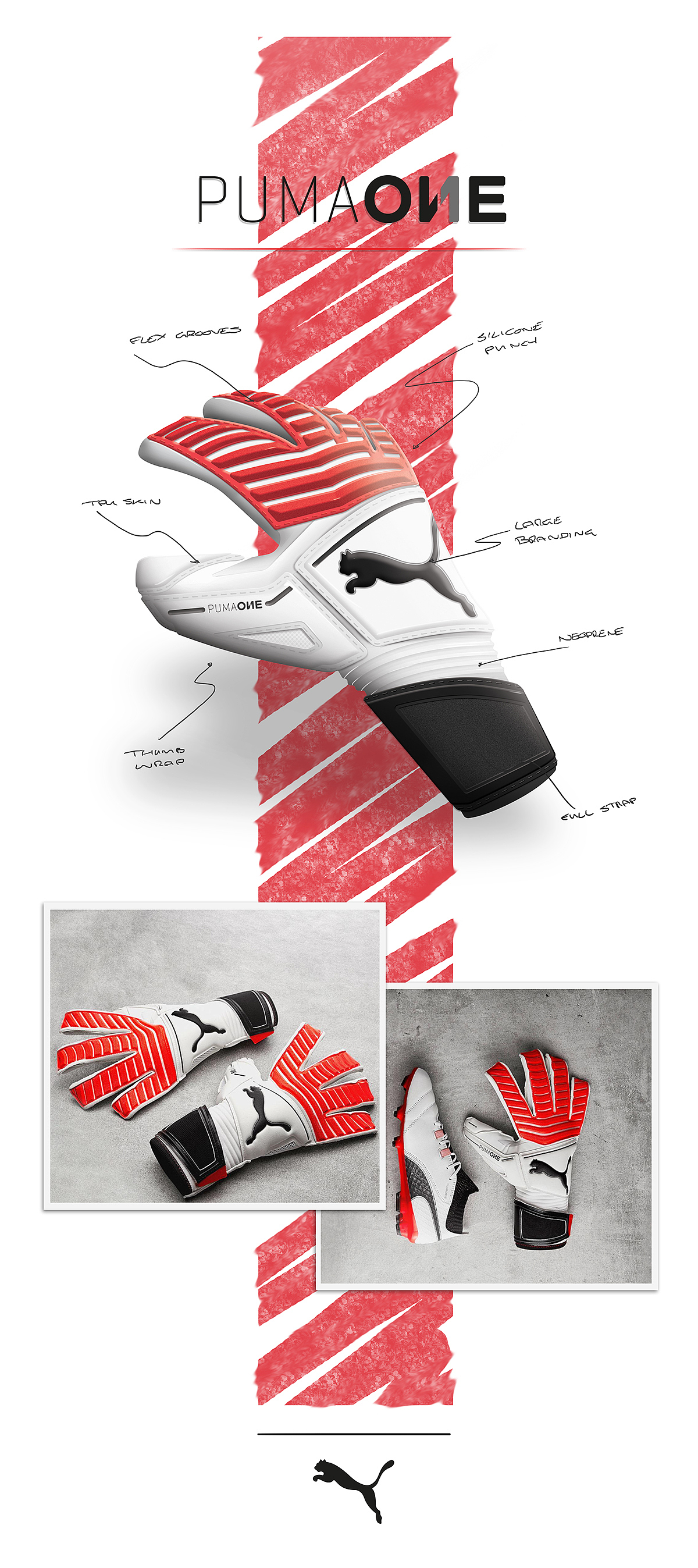 Glove design，goalkeeper，Puma，2017 red dot，