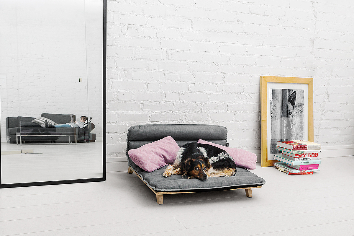 Bed，dog，waterproof，Oak frame，Kordula mattress filled with PU foam，Name，
