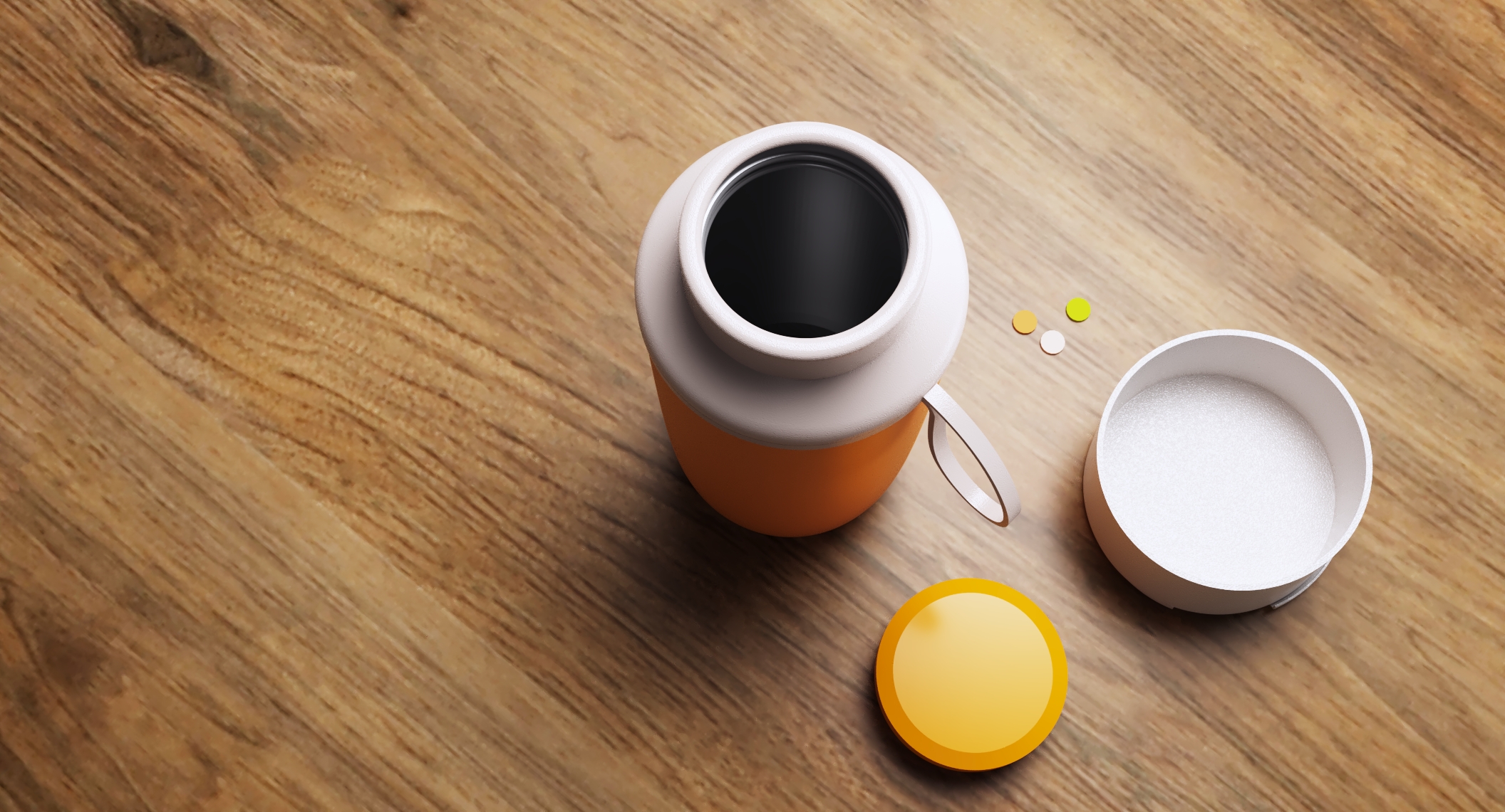 pill，glass，Water cup，