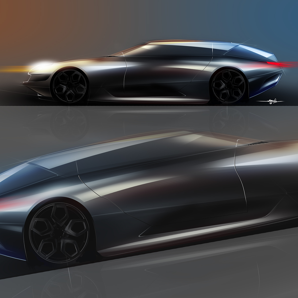 Hand drawn，product design，