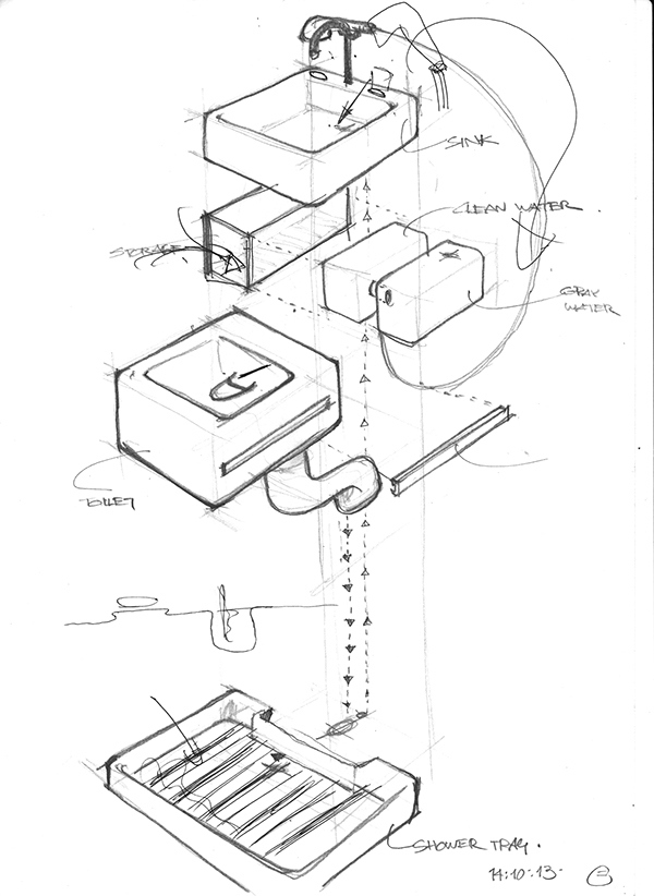 bathroom，integrated，concept，Hand drawn，Lavatory basin，closestool，