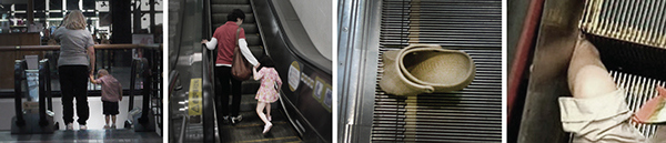 children，security，guide，Elevator.，Escalator，