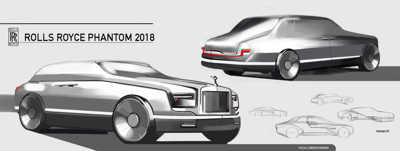 Hand drawn，automobile，painting，ps，Ubee ，