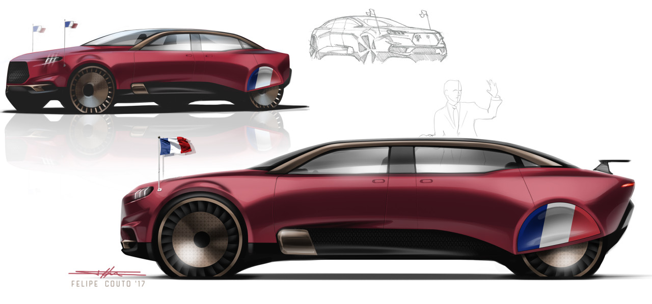 Hand drawn，painting，ps，automobile，outdoors，Travel，