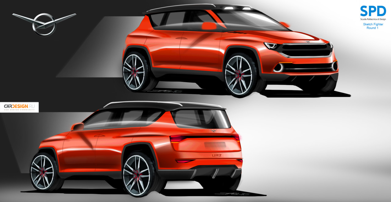 Hand drawn，painting，ps，automobile，outdoors，Travel，