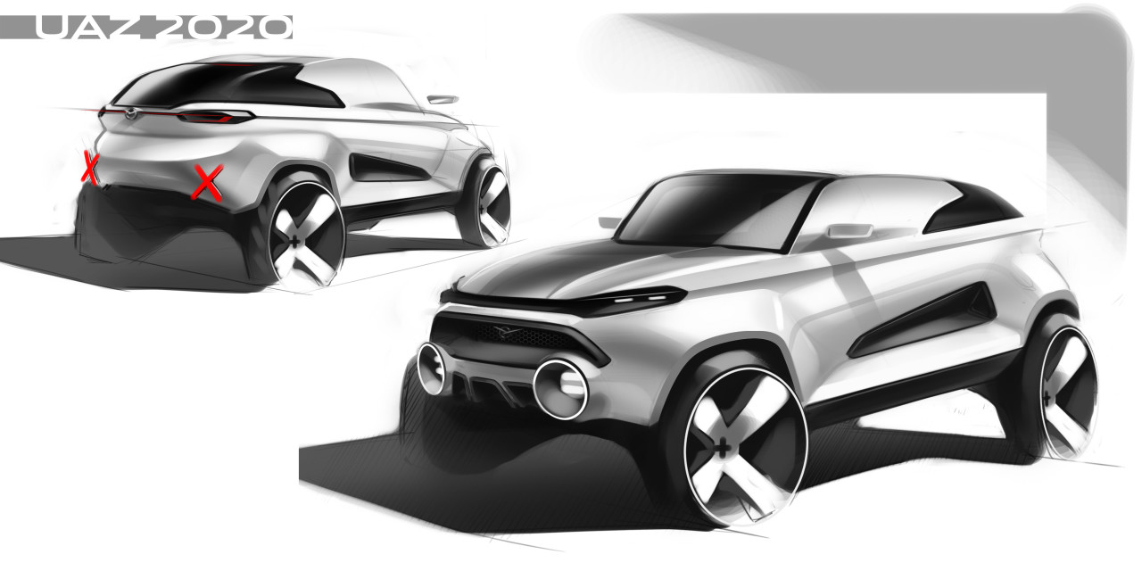 Hand drawn，painting，automobile，outdoors，Travel，