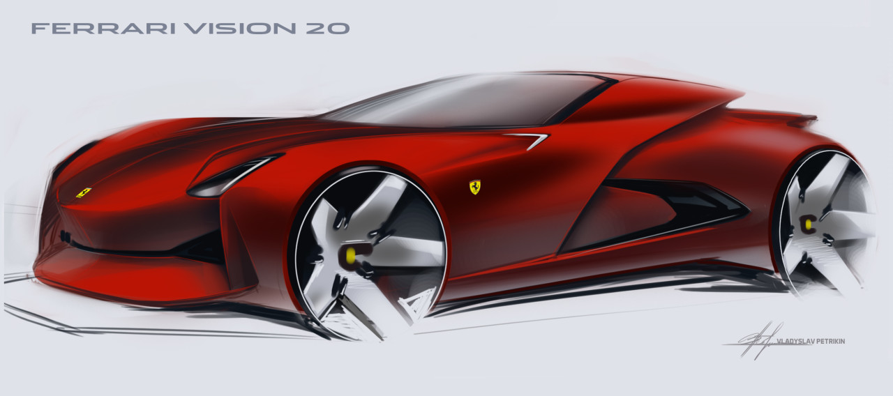 Hand drawn，painting，automobile，outdoors，Travel，