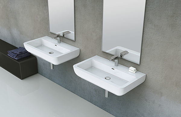 bathroom，concise，closestool，basin，water tank，