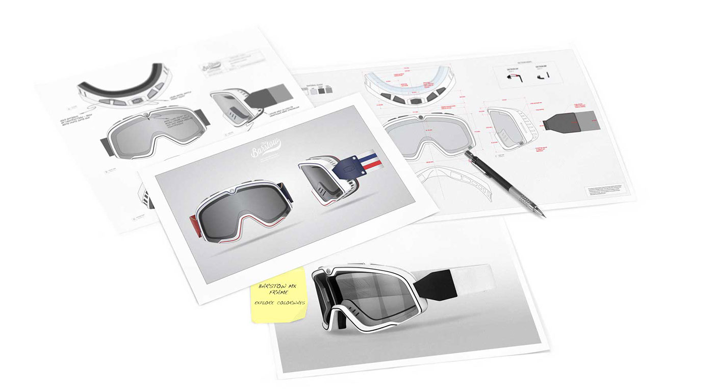 Goggles，Racing driver，Barstow，100%，Iconic，