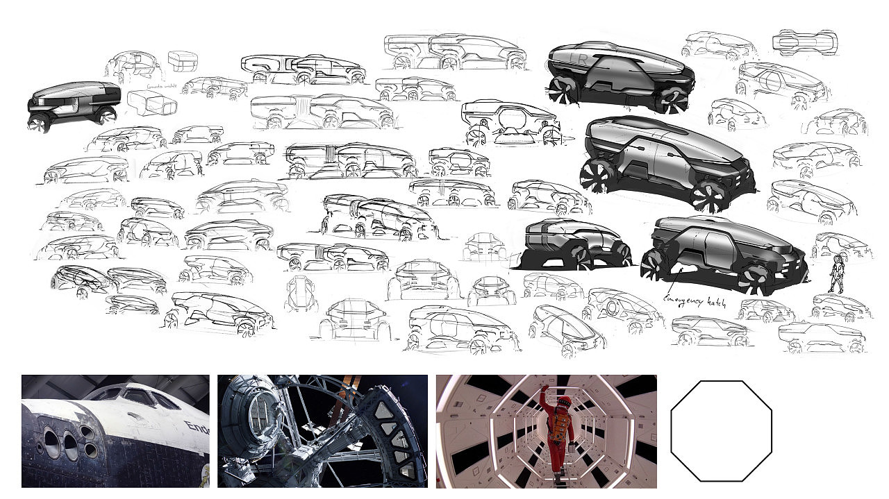vehicle，Off-road vehicle，Hand drawn sketch，