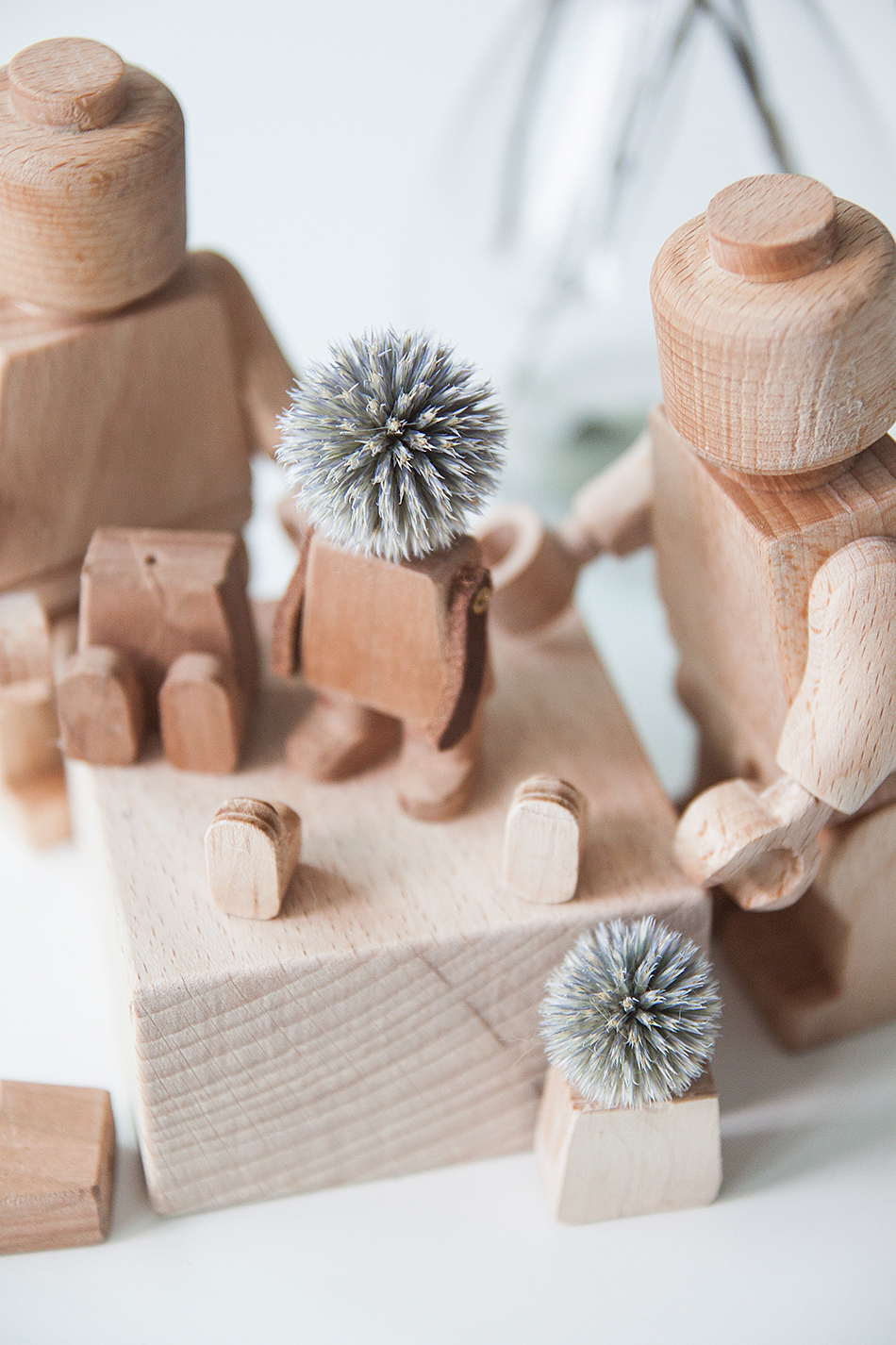 wooden ，Toys，Echild，Dried flower，