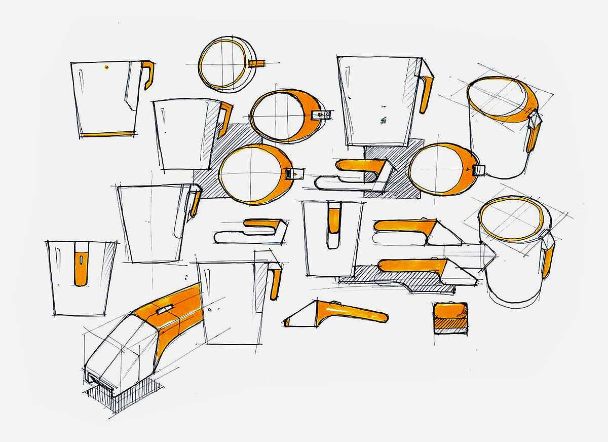 Water cup，chair，camera，sketch，